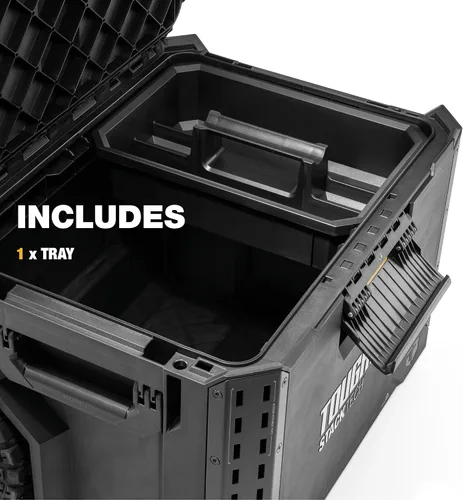 Vista 6 de ToughBuilt StackTech Rolling Tool Box with 9-Inch Wheels, 250 lb Capacity