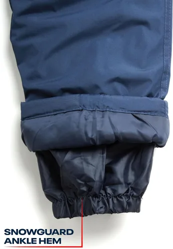 Vista 6 de Reebok Pantalones de nieve para niños Pantalones de snowboard pesados impermeables con bolsillos tipo cargo, polainas de nieve Pantalones de esquí