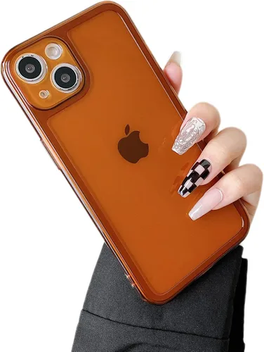 Vista 20 de ZTOFERA Funda para iPhone 7/8/SE 5.5 pulgadas, linda funda de silicona suave transparente con parachoques retro de color transparente a prueba