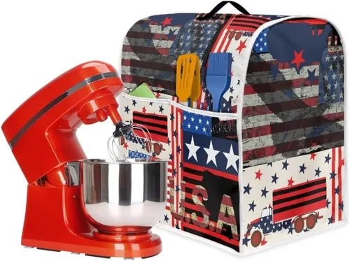 Vista 6 de Kitchen Aid - Funda acolchada para batidora de pie, se adapta a todos los modelos de cabezal inclinable y elevador de tazón, tela de poliéster suave