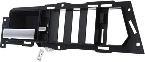 Vista 8 de Para Chevy C1500 Suburban Manija de puerta interior delantera lado del conductor bisel negro con palanca cromada 1992 1993 1994 Con botón