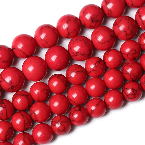 Vista 154 de 100 cuentas de piedra multicolor natural de 0.236 pulgadas (0.236 in), cuentas espaciadoras sueltas redondas para hacer pulseras, collares, aretes