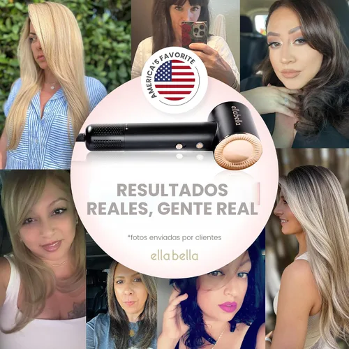 Vista 8 de ELLA BELLA® Secador de Cabello de Plasma Compacto, Secador de Cabello con Tecnología de Plasma Avanzada con Pantalla Digital, Secado Rápido, Bajo