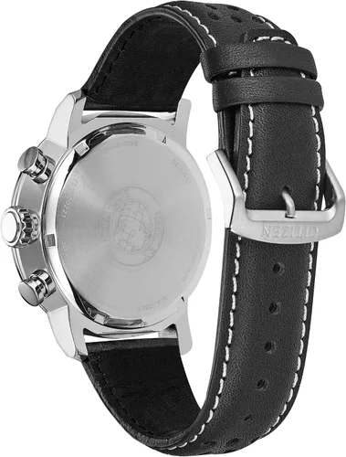 Vista 3 de Citizen Men's Eco-Drive Weekender Brycen Chronograph Watch in Stainless Steel