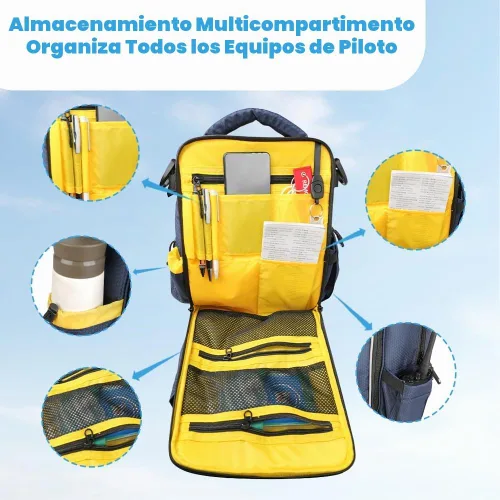 Vista 4 de Bolsa de vuelo piloto de alta calidad: se adapta a todos