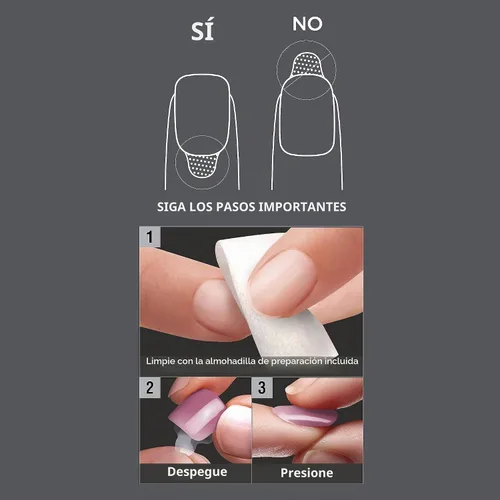 Vista 8 de imPRESS Uñas postizas a presión de color, Halloween, sin necesidad de pegamento, negras, almendra mediana, 33 unidades.