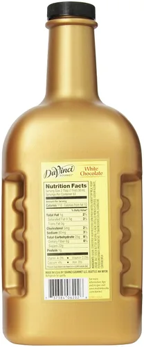Vista 2 de Salsa gourmet DaVinci, chocolate blanco, 64 onzas