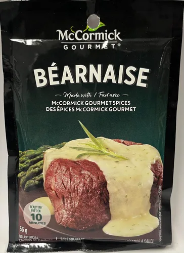 Vista 6 de McCormick Gourmet, Mezcla de salsa seca, Bearnaise, 56g/2 oz., (9pk) {Importado de Canadá}