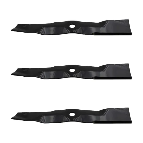 Vista 6 de RAParts (3) cuchillas de cortacésped para John Deere LT166 LT170 LT180 LT190 se adapta a cubiertas convertibles de 48 pulgadas