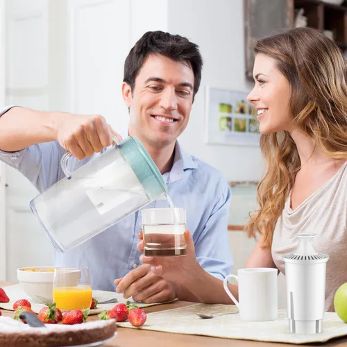 Vista 8 de BREAUILL Filtro de repuesto compatible con filtro de agua y jarras Brita®, repuesto de filtro de agua certificado NSF compatible con Brita® Classic