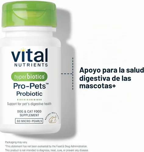 Vista 5 de Hyperbiotics Pro Pets Probióticos Probióticos para perros y gatos Tabletas masticables pequeñas en forma de perla de tamaño micro Entrega