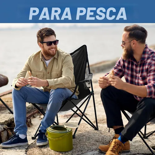 Vista 7 de WEIDIORME Paquete de 2 sillas de campamento ligeras para adultos y adolescentes, sillas portátiles plegables de capacidad de 250 libras con bolsa