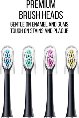 Vista 8 de Acteh Sonic Edge JetWave - Cabezales de repuesto para cepillos de dientes, paquete de 4, originales de primera calidad, compatibles con cepillos