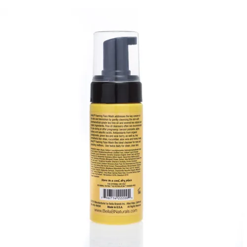 Vista 5 de BELLA B Jabón facial espumoso de 4 onzas – Lavado facial seguro para el embarazo – Lavado facial espumoso de árbol de té hecho con ingredientes