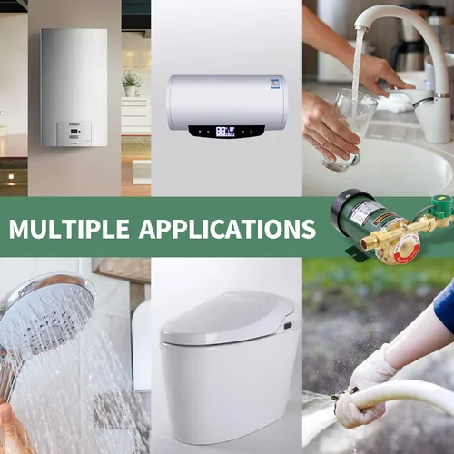 Vista 7 de Bomba de refuerzo de presión de agua de 120 W 115VAC, 396 GPH, 21.7 PSI Bomba de refuerzo automática para el hogar con interruptor de flujo de agua