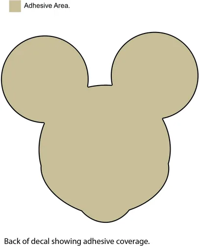 Vista 3 de Chroma 41714 Calcomanía de aluminio de Mickey Mouse