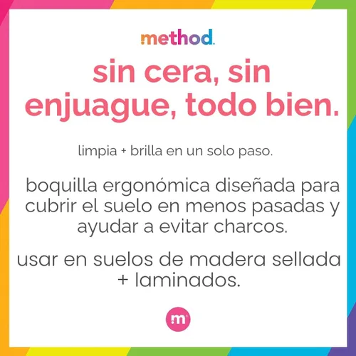 Vista 4 de Method Squirt and Mop - limpiador de pisos multiuso, 25 onzas (Paquete de 6), 8541813553, 1