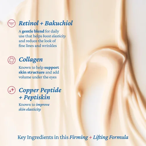 Vista 6 de belif Suero reafirmante para ojos con retinol – Aqua Bomb Lifting Eye Gel con colágeno y bakuchiol para hinchazón, líneas finas y arrugas, péptido