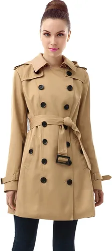 Vista 3 de BGSD Leah - Gabardina impermeable con capucha para mujer