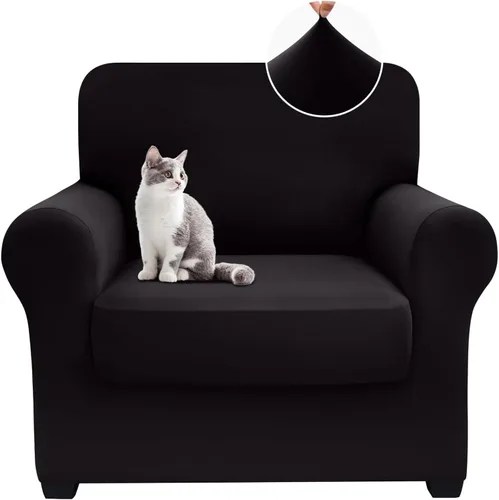 Vista 9 de hyha Fundas de sofá de 4 piezas para sofá de 3 cojines, fundas de sofá suaves y lavables, fundas de sofá elásticas para perros, protector de muebles