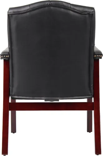 Vista 9 de Boss Office Products Ivy League - Silla ejecutiva para invitados, vinilo, color negro