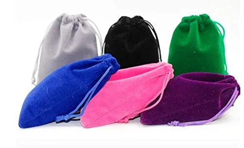 Vista 7 de WOIWO 10 PCS Flannelette Cordón Banda Boca Joyería Bolsa de Regalo Teléfono Móvil Bolsa de Energía Pequeña Bolsa de Tela
