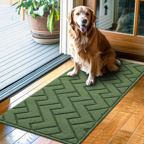 Vista 81 de hicorfe Tapete para puerta delantera para entrada exterior, 20 x 31.5 pulgadas, absorbente, resistente a la suciedad, tapetes de bienvenida
