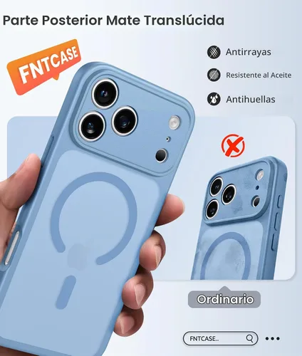 Vista 7 de FNTCASE - Funda para teléfono 18 Pro, funda para teléfono 17 Pro, compatible con Magsafe