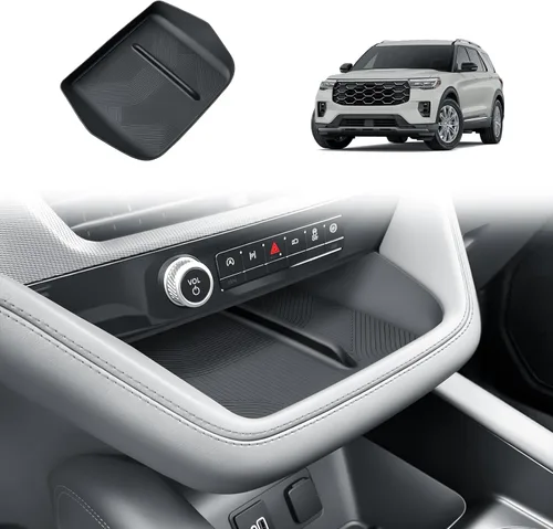 Vista 14 de BIBIBO Doble capa para organizador de consola central Ford Explorer 2025