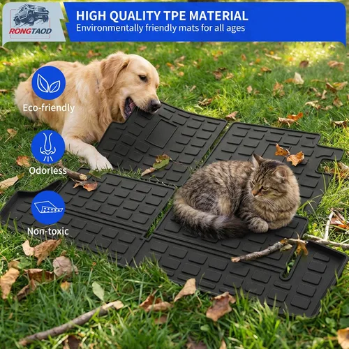 Vista 6 de Rongtaod Alfombrilla de carga compatible con Toyota 4Runner 2010-2024 de 7 asientos, forro de carga para maletero de asiento trasero, protector de 4