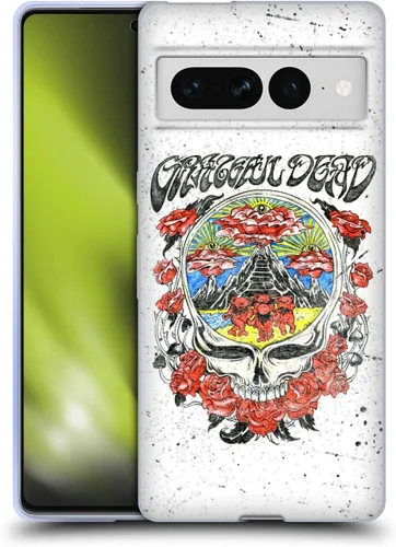 Vista 313 de Head Case Designs Funda de gel con licencia oficial de Grateful Dead Bear Trends [protección de grado militar] compatible con Google Pixel 3