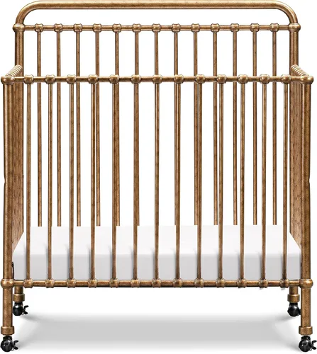Vista 11 de NAMESAKE Winston Mini cuna convertible 4 en 1, oro vintage, 60 libras Dorado (vintage gold)