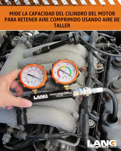 Vista 6 de Lang Tools CLT-2 comprobador de fugas en cilindros de 100 PSI con dos medidores, talla única