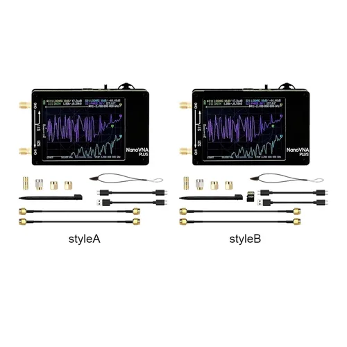 Vista 3 de Spectrum Analyzer, 50Khz-2.7Ghz Vector Network Analyzer Rechargeable Antenna Testing Measuring Reflection Tool(Analyzer 32G SD Card)