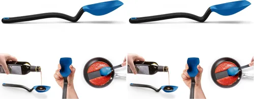 Vista 11 de Dreamfarm Supoon - Cuchara de cocina antiadherente para raspar silicona, para servir, mide 0.2 fl oz de cucharadita y 0.5 fl oz de cucharada, 11