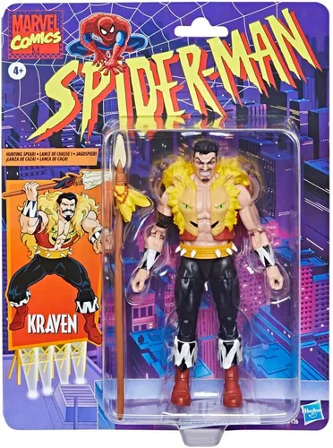 Vista 3 de Hasbro Figura Kraven Spiderman Marvel Comics 15 cm