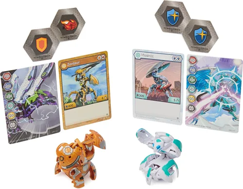 Vista 5 de Bakugan Baku-Tin, lata de almacenamiento prémium para coleccionista con 2 misterios (el estilo puede variar), juguetes para niños de 6 años