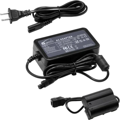 Vista 10 de Glorich EP-5B Acoplador DC EN-EL15 EN-EL15a Batería ficticia EH-5 Adaptador de fuente de alimentación de CA Conector de alimentación para Nikon 1 V1
