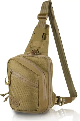 Vista 11 de M-Tac Elite - Bolso de transporte táctico EDC con funda oculta para el pecho CCW