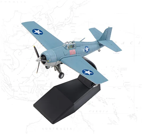 Vista 21 de B-17 Flying Fortress - Aviones fundidos a presión a escala 1/144, modelo de avión de metal pesado para coleccionista, entusiasta de la aviación