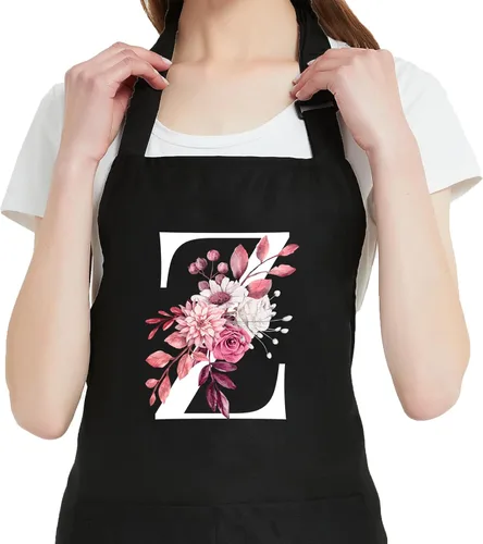 Vista 29 de Delantales Personalizados para Mujeres con Bolsillos, Lindos Delantales para Mujeres Chef de Repostería, Regalos de Cocina para el Cumpleaños de Mamá