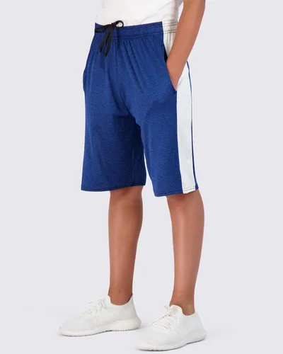 Vista 2 de Paquete de 5 pantalones cortos deportivos Dry-Fit de baloncesto, gimnasio para jóvenes, niños y niñas con bolsillos.