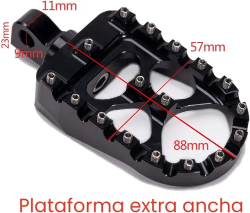 Vista 5 de Hopider Foot Pegs Compatible with harley Dyna Sportster Fatboy Iron 883 Negro