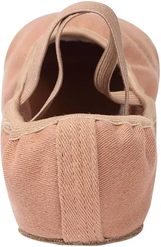Vista 4 de Linodes Zapatos de baile para niñas, de lona elástica con suela dividida para mujer