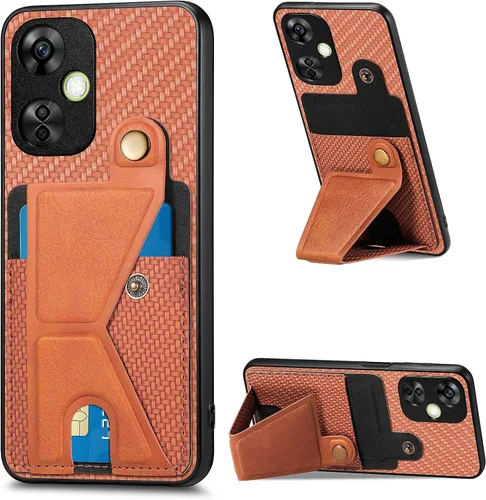 Vista 91 de Funda para Oppo K10x / OnePlus Nord CE 2 Lite 5G Funda para Realme 9 5G / 9 Pro / Q5 / V25 Funda de piel sintética con ranuras para tarjetas