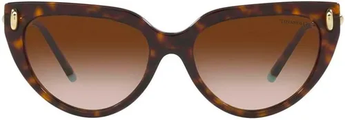 Vista 2 de Tiffany & Co. Gafas de sol Havana para mujer, lentes degradadas marrones, 2.126 in, Habana