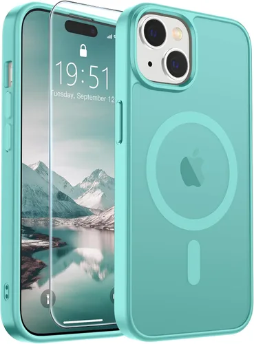 Vista 354 de SUPFINE Funda magnética para iPhone SE 2022 (3ª)/2020 (2ª), iPhone 8 (compatible con MagSafe) (protección contra caídas de grado militar), funda