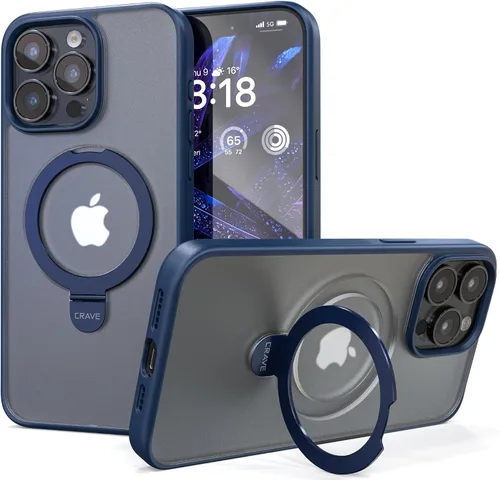 Vista 11 de Crave Funda con soporte para iPhone 15 Pro Max, compatible con MagSafe, protección a prueba de golpes con función atril para Apple iPhone 15 Pro Max