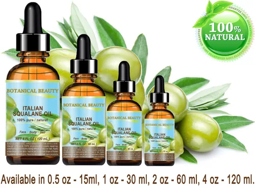Vista 9 de Botanical Beauty SQUALANE Aceite natural sin diluir 100% puro de oliva italiano 100% ultra puro hidratante para rostro, piel, cuerpo y cabello.