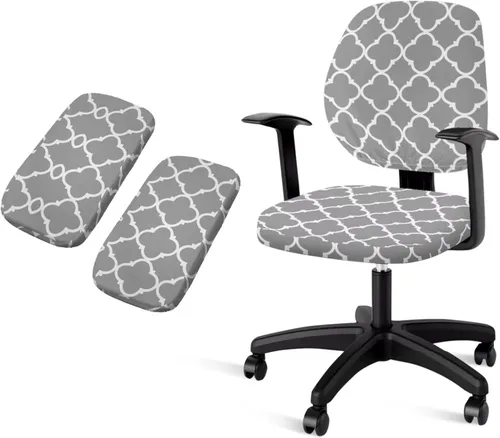 Vista 23 de American Flag Chair Covers Stretchy Office Chair Armrest Covers 4-Pc Set Reusable Soft Patriotic Computer Cover Slipcovers for Game Room and Office